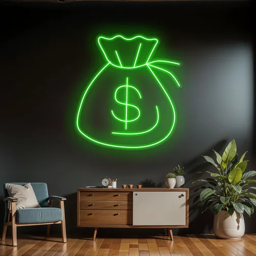 Neon Money Sign - All Signs Today