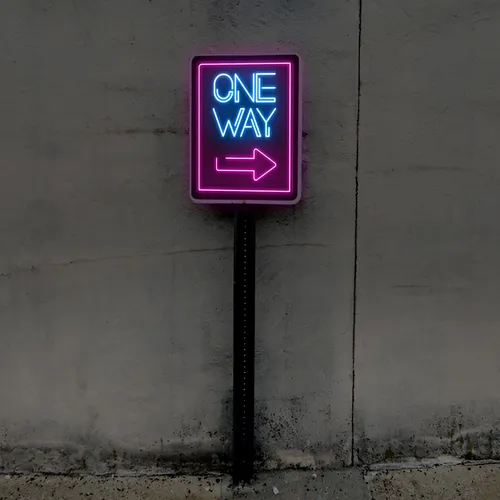 One Way Neon Sign - All Signs Today