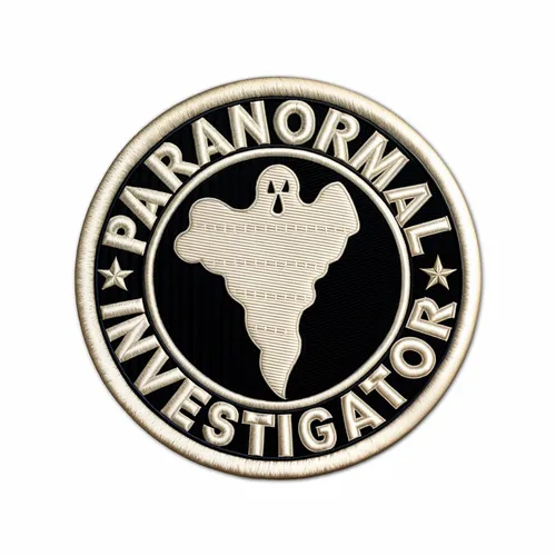 Round Paranormal Investigator Iron On Patch - All Signs Today