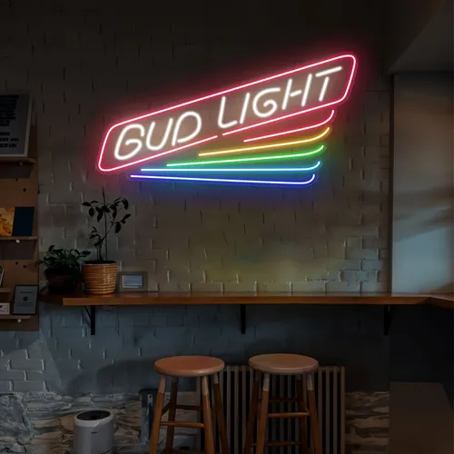 Rainbow Bud Light Neon Sign - All Signs Today