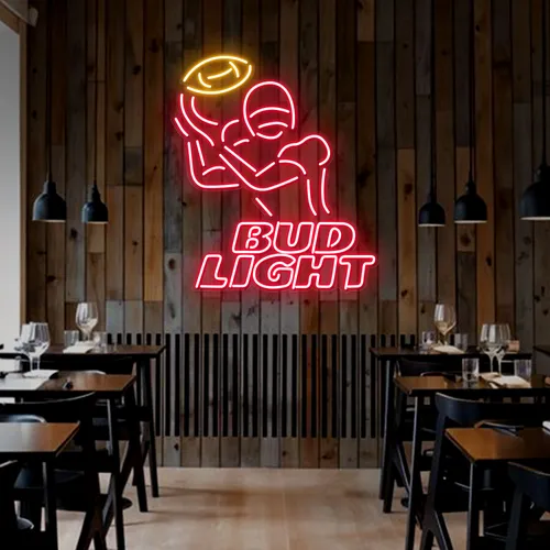 Team Football Bud Light Neon Sign - All Signs Today