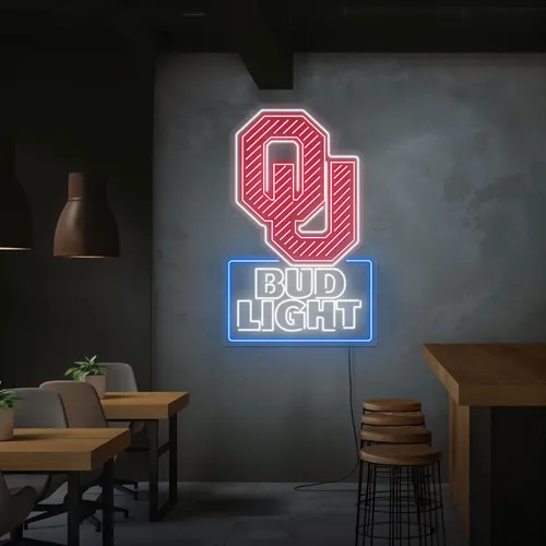 OU Bud Light Neon Sign - All Signs Today