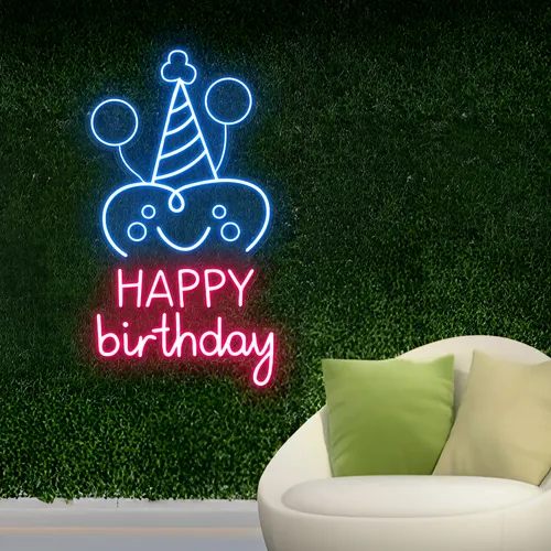 Celebrate Happy Birthday Neon Sign - All Signs Today