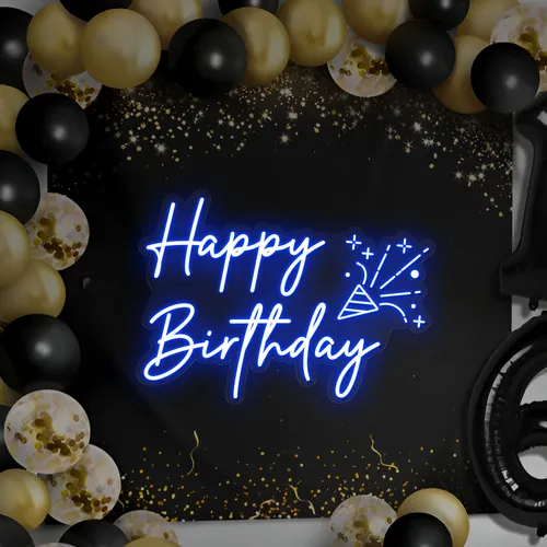 Happy Birthday Cheers Neon Sign - All Signs Today