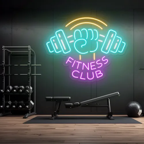 Barbell Neon Signs - All Signs Today