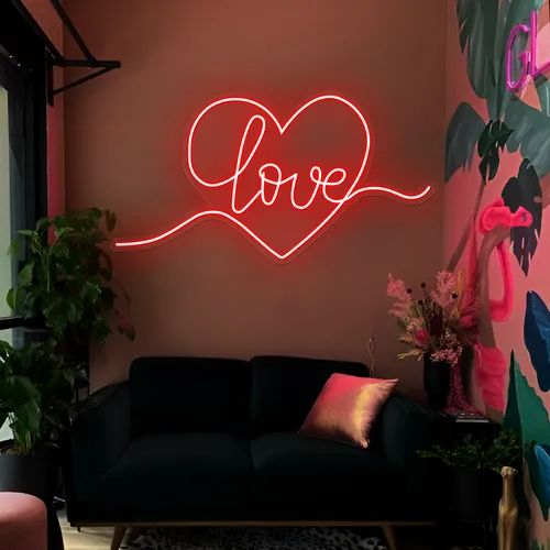 Heart of Love Neon Sign - All Signs Today