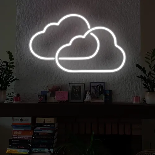 Twin Cloud Neon Signs - All Signs Today