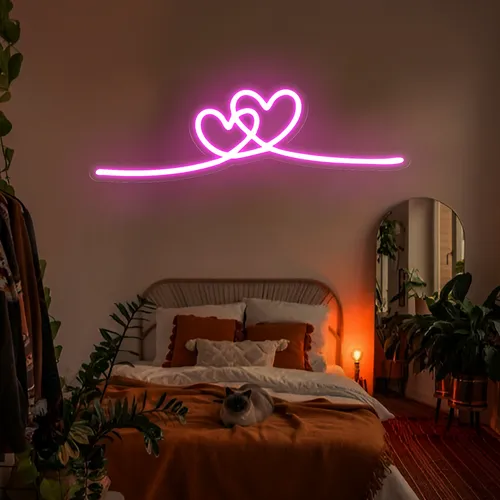 Infinity Heart Pink Neon Sign - All Signs Today