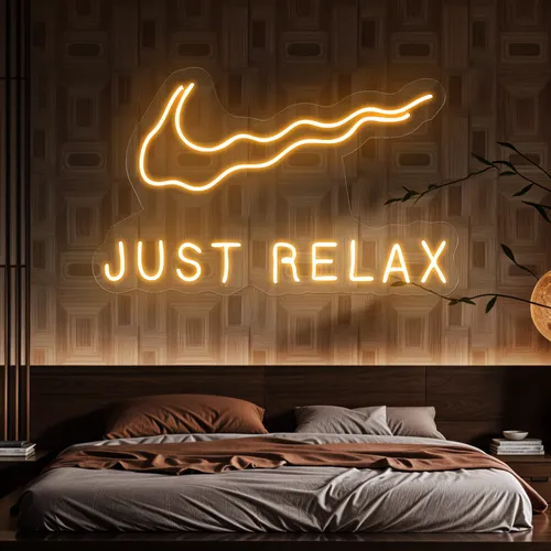 Nike Just Relax Neon Sign - All Signs Today