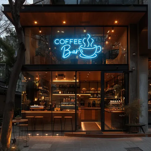 Coffee Bar Window Neon Sign - All Signs Today