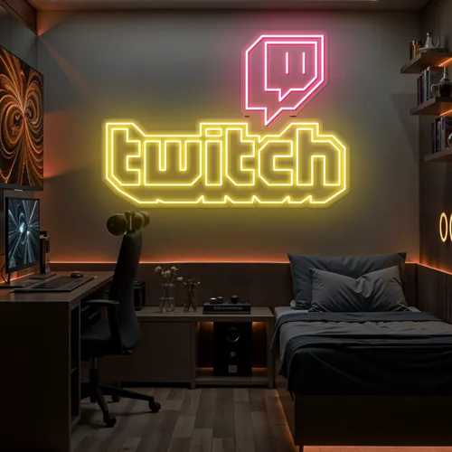 Twitch Bold Glow Neon Sign - All Signs Today