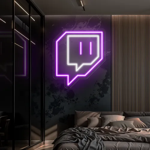 Twitch Logo Wall Neon Sign - All Signs Today