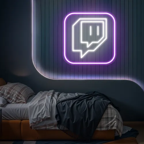 Twitch Logo Bedroom Neon Sign - All Signs Today