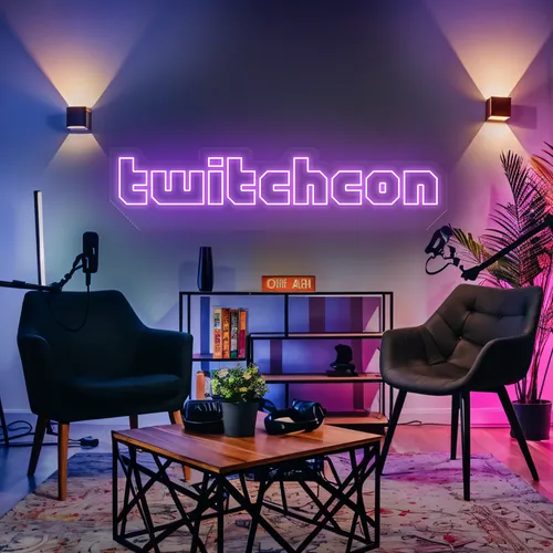 TwitchCon Gamer Lounge Neon Sign - All Signs Today
