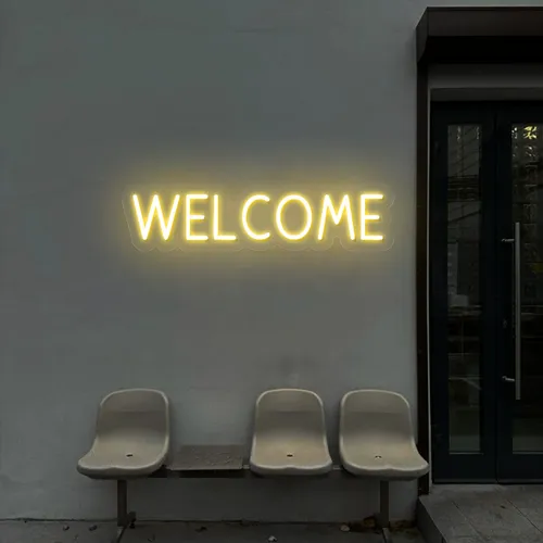 Welcome Block Neon Sign - All Signs Today