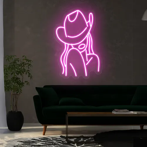Mini Cowgirl Neon Sign - All Signs Today