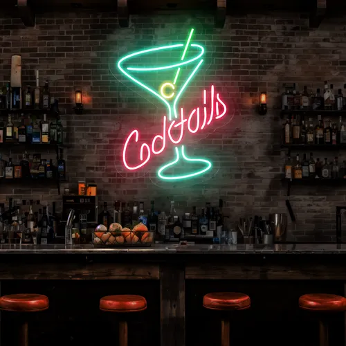 Cocktails Neon Sign - All Signs Today
