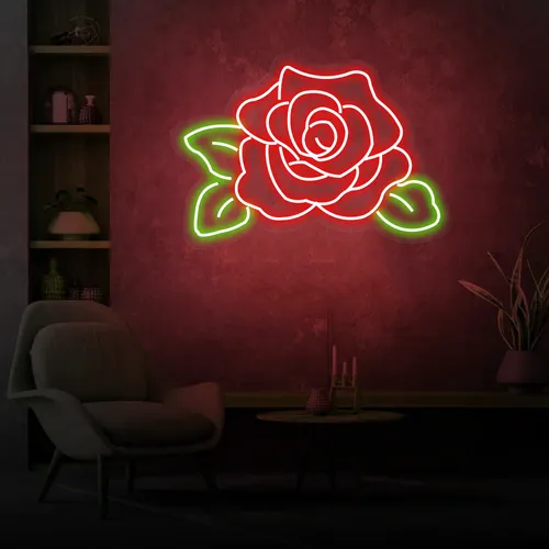Rose Neon Sign - All Signs Today