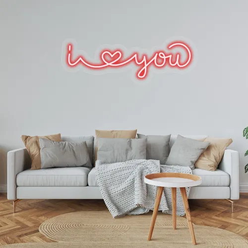 Custom I Love You Neon Sign - All Signs Today