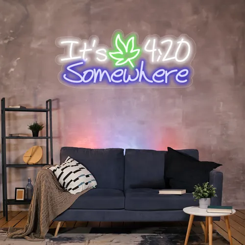 Custom 420 Neon Sign - All Signs Today