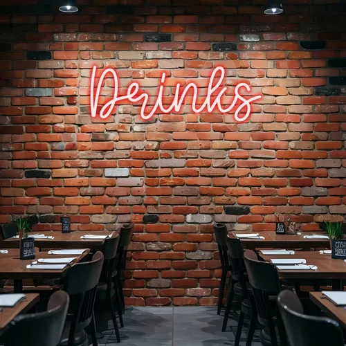 Custom Drink Neon Sign - All Signs Today