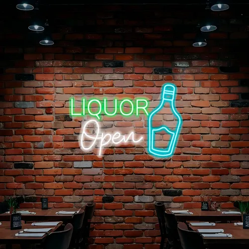 Custom Neon Liquor Signs - All Signs Today