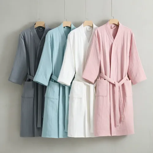 4 Layer Gauze Cotton Bathrobes - All Signs Today