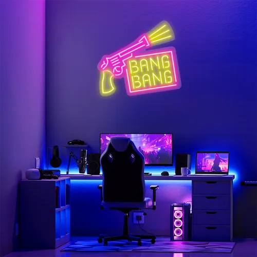 Custom Gun Neon Signs - All Signs Today