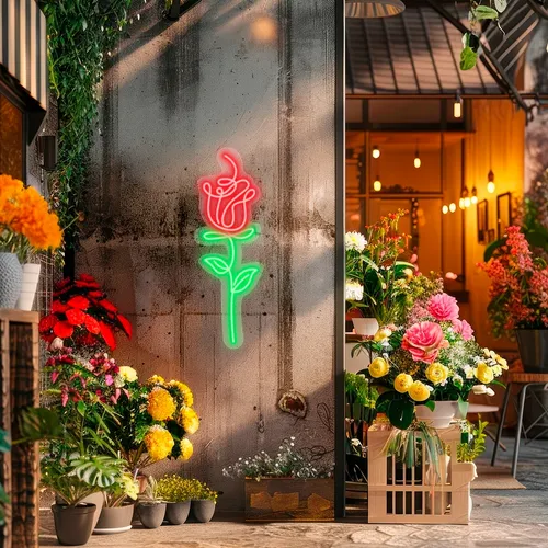 Custom Flower Neon Signs - All Signs Today
