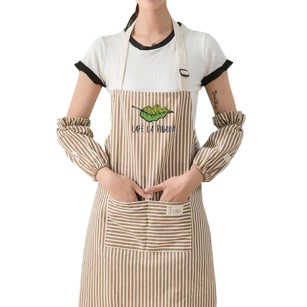Striped Cotton and Linen Apron - All Signs Today