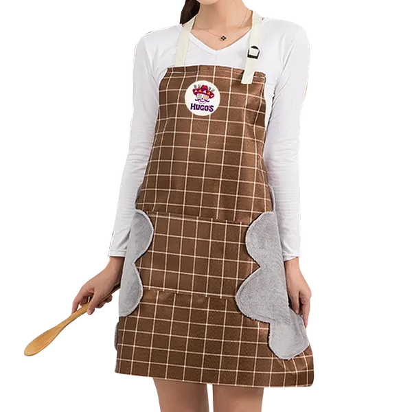 Striped Plaid Hand Wiping Apron - All Signs Today