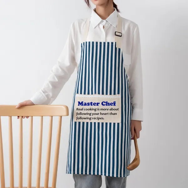 Cotton and Linen Striped Apron - All Signs Today