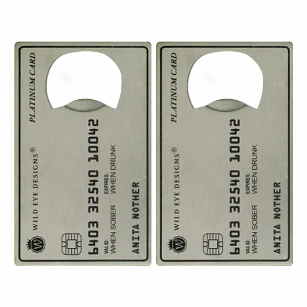 Platinum Card Shaped Bottle Opener - All Signs Today
