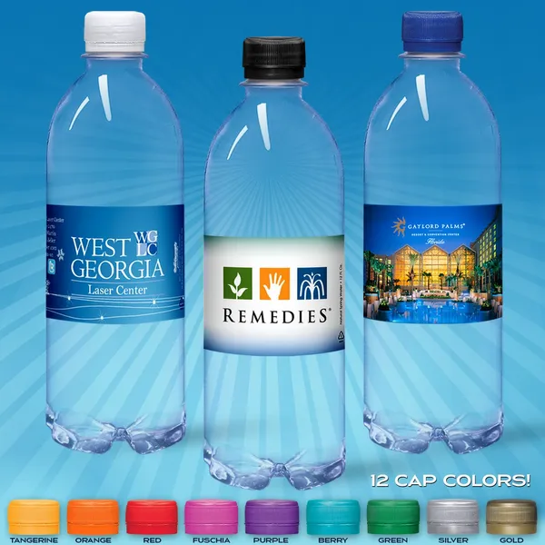 16.9oz Flat Water Bottle (Clear) - All Signs Today