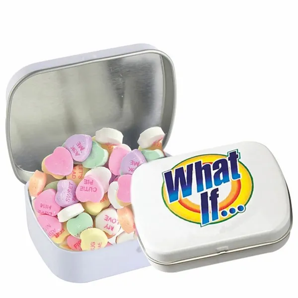 Domed Tin - Imprinted Conversation Hearts - All Signs Today