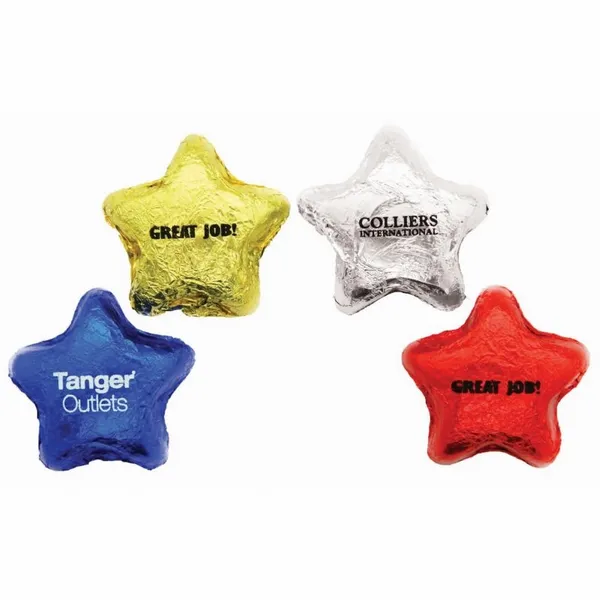 Imprinted Chocolate Foiled Stars - All Signs Today