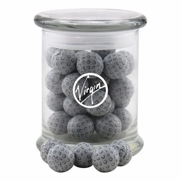 Jar with Chocolate Golf Balls - SG700 - All Signs Today