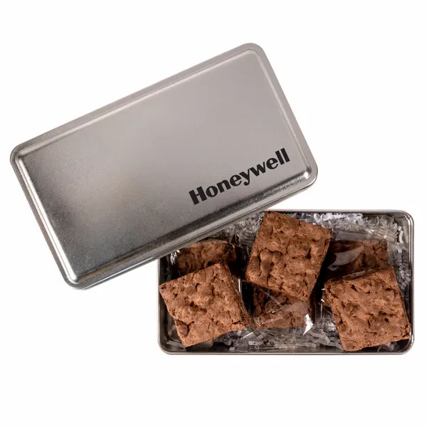 Fresh Beginnings 6 Fudge Brownies in Tin - All Signs Today
