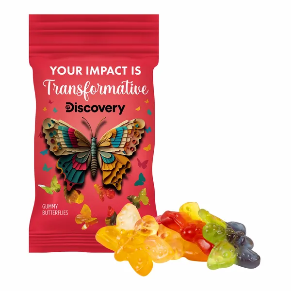 Clever Candy 1oz. Full Color DigiBag™ with Gummy Butterflies - All Signs Today