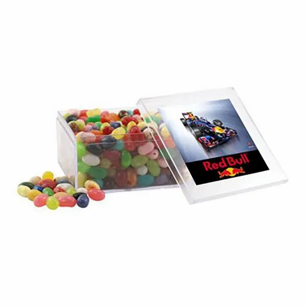 Large Square Acrylic Candy Box with Jelly Belly - All Signs Today