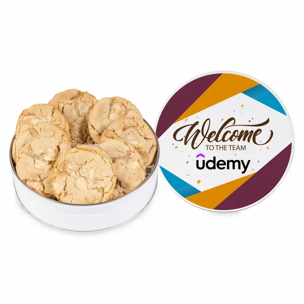 Fresh Beginnings Macadamia Nut Cookie Tin (Small) - All Signs Today
