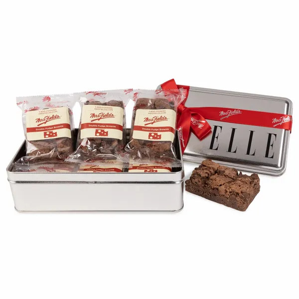 Mrs. Fields® Double Chocolate Fudge Brownie Tin- 6 pack - All Signs Today