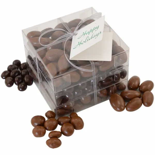 3 Way Chocolate Covered Stack Acetate Tower - All Signs Today