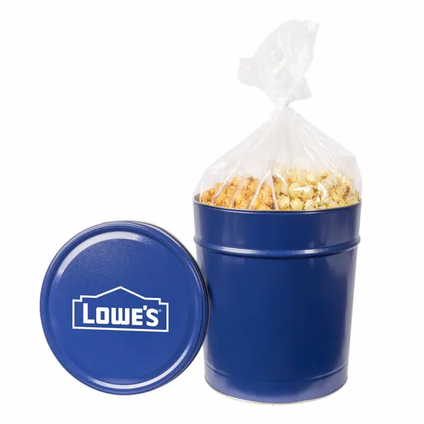 Three and a Half Gallon Popcorn Tin - Trio Popcorn - All Signs Today