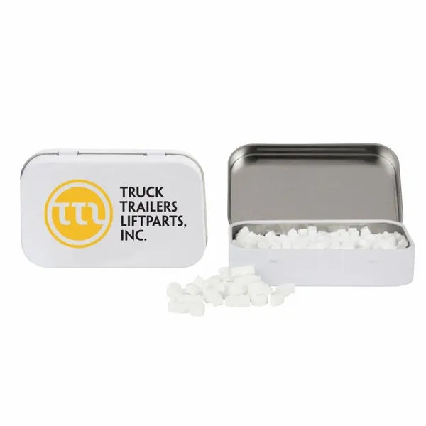 Rectangular Tin with Truck Shaped Mints - All Signs Today