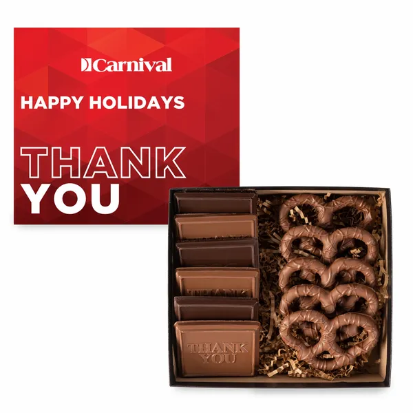 6 Piece Cookie and Confection Gift Box with Pretzels - CFBFC - All Signs Today
