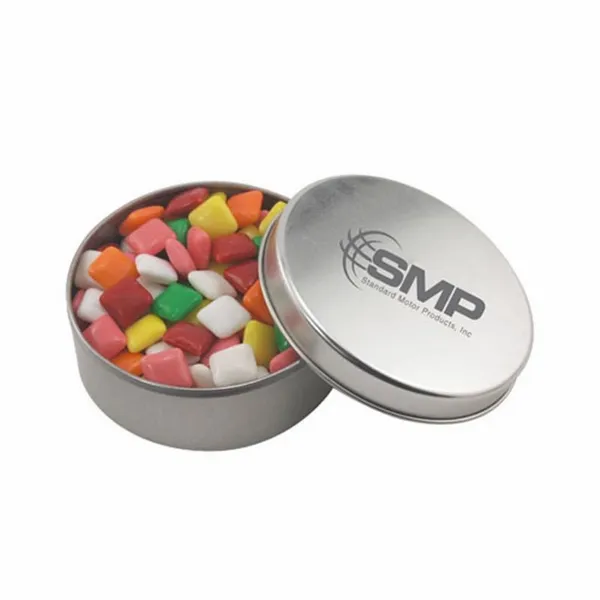Round Tin with Mini Chicklets - SBF3000 - All Signs Today