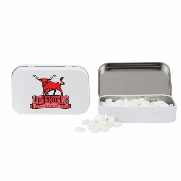 Rectangular Tin with Football Shaped Mints - All Signs Today