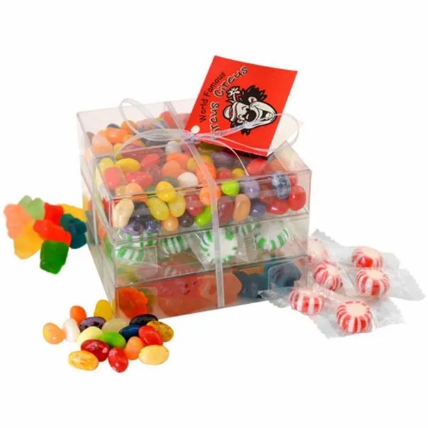 3 Way Candy Stack Acetate Tower - TRB802 - All Signs Today