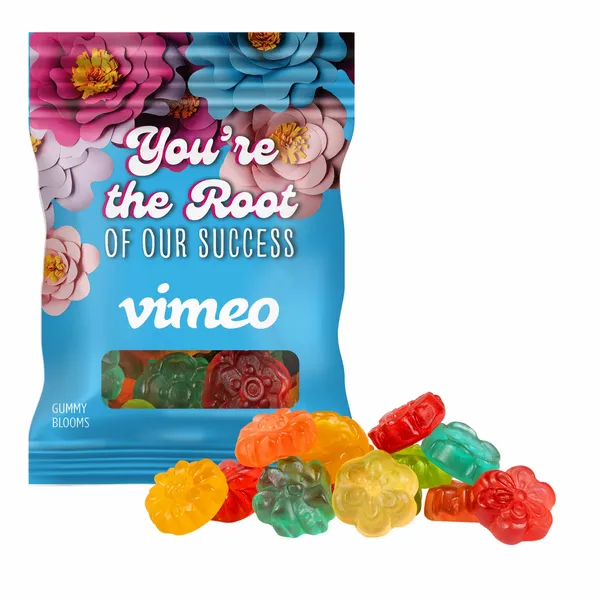 Clever Candy 2oz. Full Color DigiBag™ with Gummy Blooms - All Signs Today